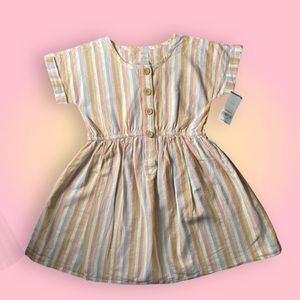 Carter's Striped Linen Blend Dress